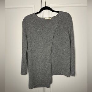 100% Cashmere Faux Wrap Sweater